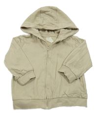 Béžová propínací lehká mikina s kapucí H&M