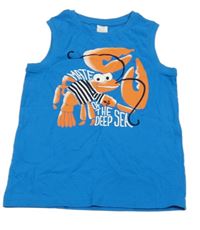 Modré tílko s humrem C&A