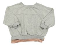 Šedá melírovaná oversize mikina George