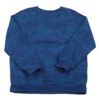 Tmavomodrá vzorovaná mikina Primark