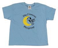 Světlemodré tričko s měsícem Fruit of the Loom