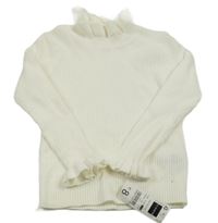 Nové - Smetanový žebrovaný lehký svetr dunnes 