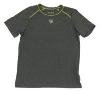 Tmavošedé melírované sportovní tričko Tchibo