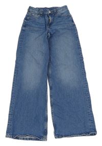Modré wide leg rifle H&M