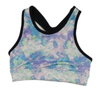 Bílo-fialovo-zeleno-modrá vzorovaná sportovní lambáda H&M