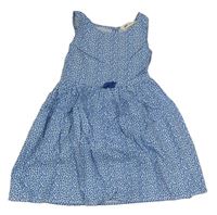Modro-bílé vzorované šaty H&M