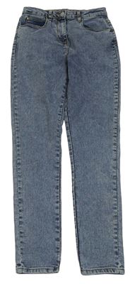 Šedomodré skinny rifle Matalan