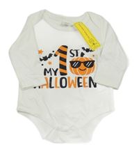 Nové - Bílé body s nápisem a dýní Shein