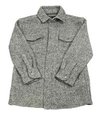 Šedá melírovaná košilová bunda C&A