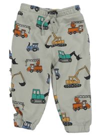 Světlešedé tepláky s bagry Primark