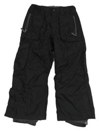 Černé šusťákové oteplovačky H&M