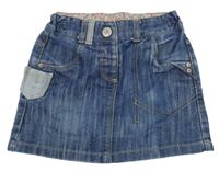 Modrá melírovaná riflová sukně Next