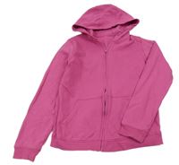 Růžová propínací mikina s kapucí Pep&Co