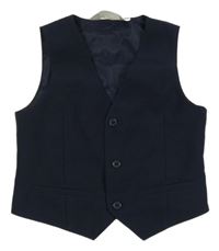 Tmavomodrá slavnostní vesta H&M