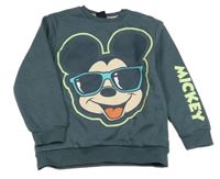 Antracitová mikina s Mickeym Disney