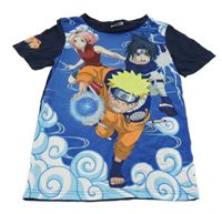 Tmavomodré tričko s postavami - Naruto
