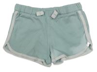 Světlemodro-bílé teplákové kraťasy 