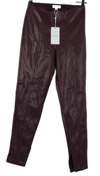 Nové - Dámské vínové koženkové tregíny Vila 