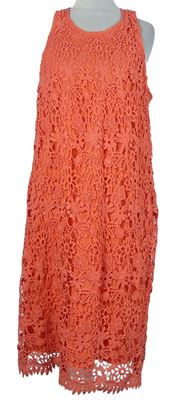 Dámské korálové krajkové šaty Esqualo 