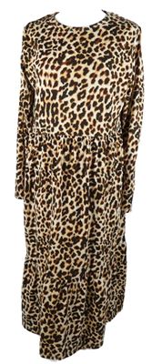 Dámské hnědo-černo-béžové vzorované šaty F&F