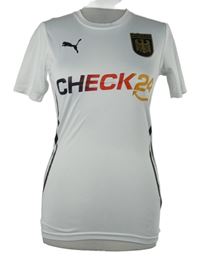 Pánské bílé fotbalové tričko s potiskem Puma vel. XXS