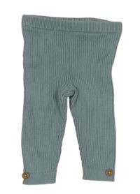 Modré pletené žebrované kalhoty F&F