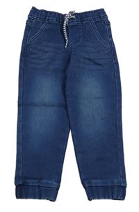 Tmavomodré teplákové cuff rifle Sinsay