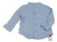 Nové - Světlemodrá melírovaná košile Dunnes