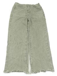 Khaki melírované rifle Shein