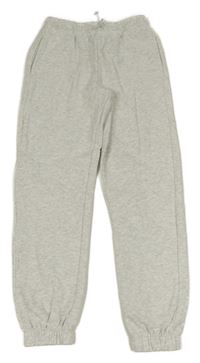 Bílo-šedé melírované tepláky George