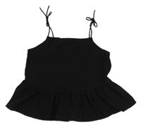 Černý top na ramínka H&M