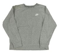 Šedá mikina s logem Nike 