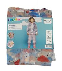 Průhledná pláštěnka s mraky a kapucí Lupilu