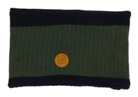 Khaki-tmavomodrý nákrčník s krokodýlem 