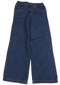 Tmavomodré široké rifle 