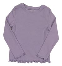 Levandulové žebrované triko PRIMARK