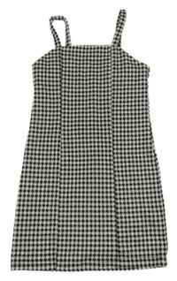 Černo-šedé vzorované šaty Primark