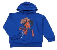 Modrá mikina se Spidermanem a kapucí Marvel