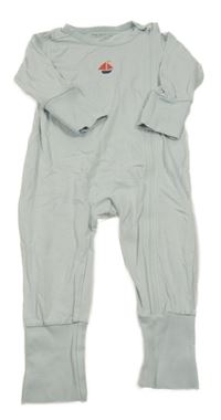 Světlešedý overal s plachetnicí 