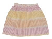 Bílo-oranžovo-růžová pruhovaná sukně Primark