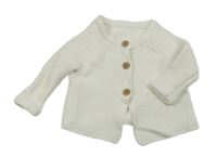 Bílý propínací svetr George