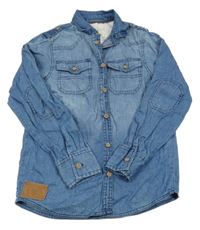 Modrá košile riflového vzhledu Rebel