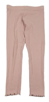 Růžové žebrované legíny Primark