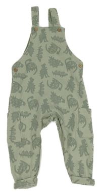 Světlekhaki laclové tepláky s dinosaury F&F