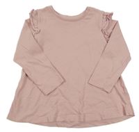 Světlerůžové triko s volánkyk Matalan