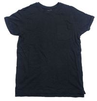 Černé tričko s kapsičkou Primark