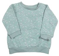 Světlemodrá kytičkovaná mikina Primark 
