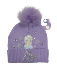 Nové - Levandulová pletená čepice s Elsou Primark