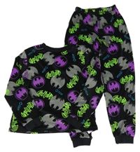 Černé plyšové pyžamo s Batmany George