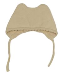 Smetanová pletená čepice 